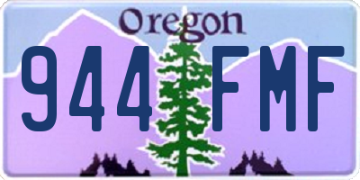 OR license plate 944FMF