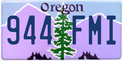 OR license plate 944FMI