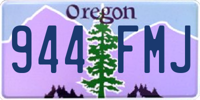OR license plate 944FMJ