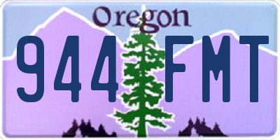 OR license plate 944FMT