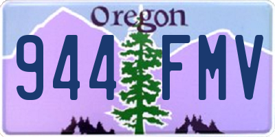 OR license plate 944FMV