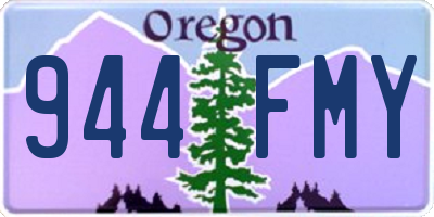 OR license plate 944FMY
