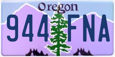 OR license plate 944FNA