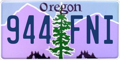 OR license plate 944FNI