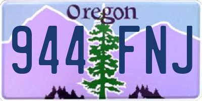 OR license plate 944FNJ