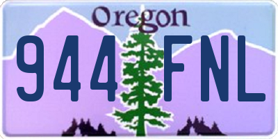 OR license plate 944FNL