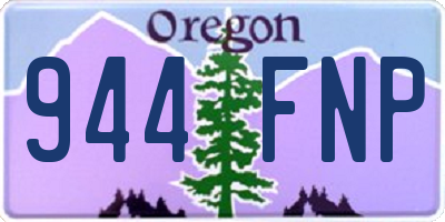 OR license plate 944FNP