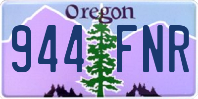 OR license plate 944FNR