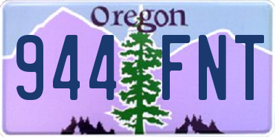 OR license plate 944FNT