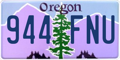 OR license plate 944FNU