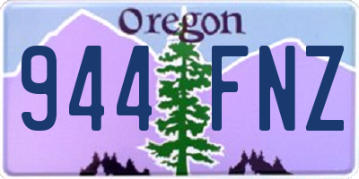 OR license plate 944FNZ