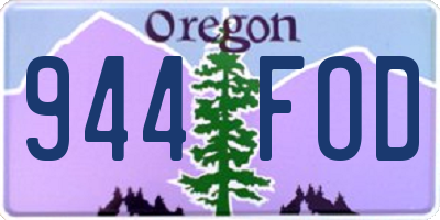 OR license plate 944FOD