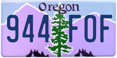 OR license plate 944FOF