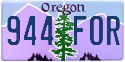 OR license plate 944FOR