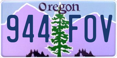 OR license plate 944FOV