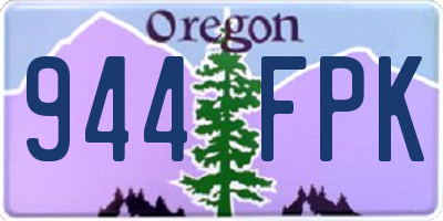OR license plate 944FPK