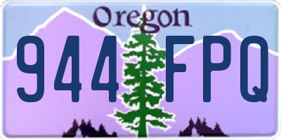 OR license plate 944FPQ