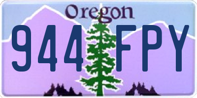 OR license plate 944FPY