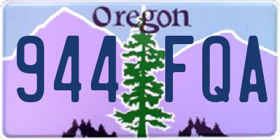 OR license plate 944FQA