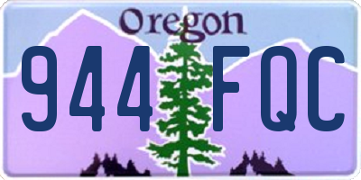 OR license plate 944FQC