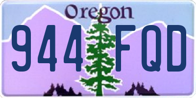 OR license plate 944FQD