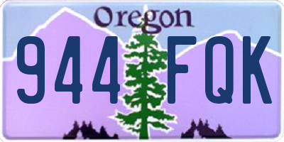 OR license plate 944FQK