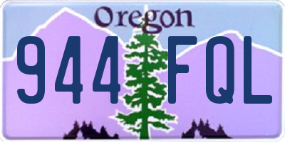 OR license plate 944FQL