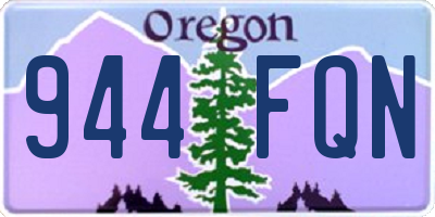 OR license plate 944FQN