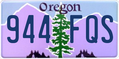 OR license plate 944FQS
