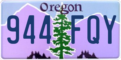 OR license plate 944FQY