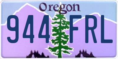 OR license plate 944FRL