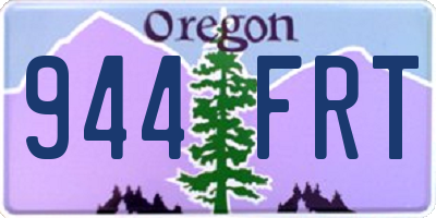 OR license plate 944FRT