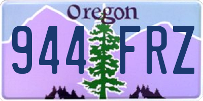 OR license plate 944FRZ