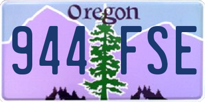 OR license plate 944FSE