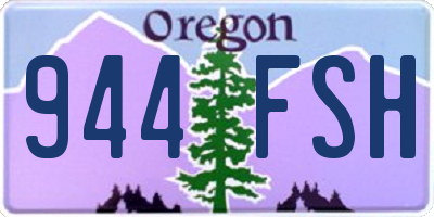 OR license plate 944FSH