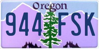 OR license plate 944FSK
