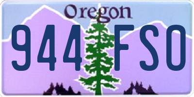 OR license plate 944FSO