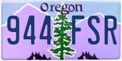 OR license plate 944FSR