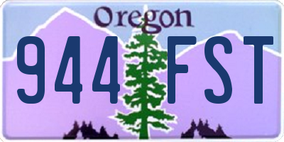 OR license plate 944FST