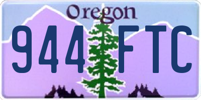 OR license plate 944FTC