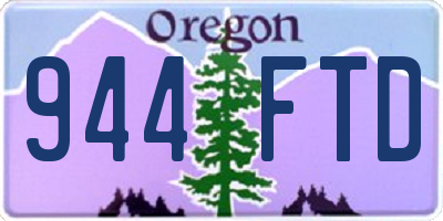 OR license plate 944FTD