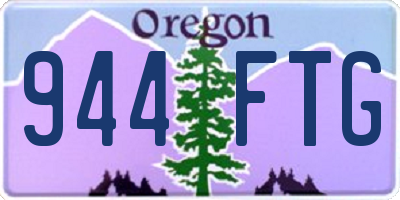 OR license plate 944FTG