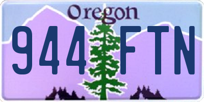OR license plate 944FTN