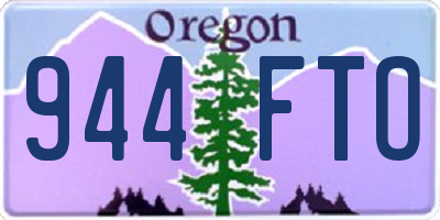 OR license plate 944FTO