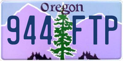 OR license plate 944FTP
