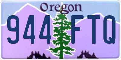 OR license plate 944FTQ