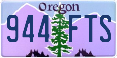 OR license plate 944FTS