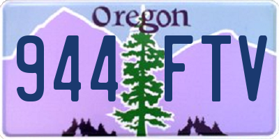 OR license plate 944FTV