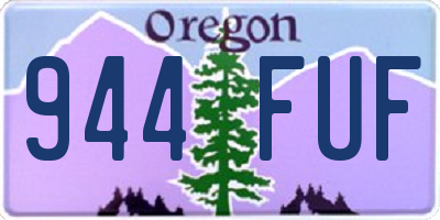 OR license plate 944FUF