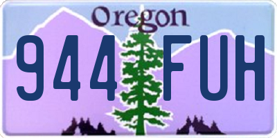 OR license plate 944FUH